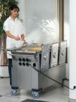Chariots thermiques pour le transport des repas