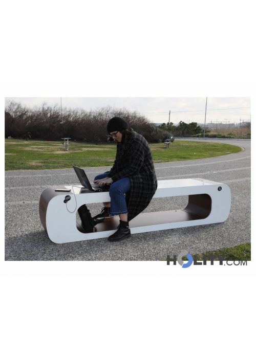 Banc urbain avec prise USB h330_22