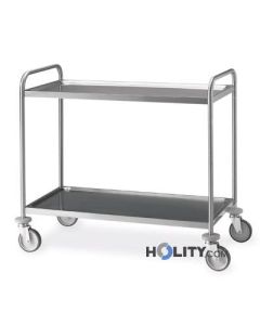 chariot-alimentaire-acier-soudé-2-étages-en-acier-h2238