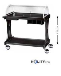 chariot-de-service-en-bois-wengé-h0910