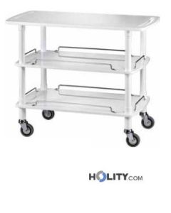 Chariot-de-service-en-bois-3-étages-h09122