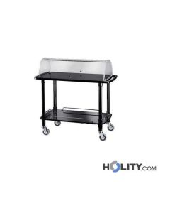 chariot-de-service-en-bois-avec-présentoir-2-étages-h09123-noir-laqué