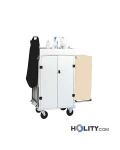 chariot-porte-linge-avec-2-porte-sacs-h09169