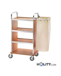 chariot-porte-linge-avec-porte-sac-h09174