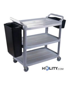 Chariot-de-service-en-plastique-à-trois-plateaux-h099917