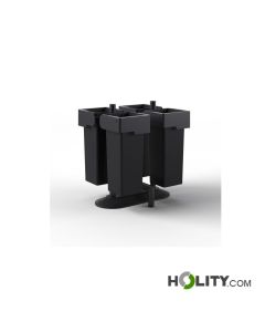 Conteneur quadruple pour tri sélectif d'extérieur h1025_07