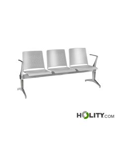 Panca per sala d'attesa 3 posti h1038_04