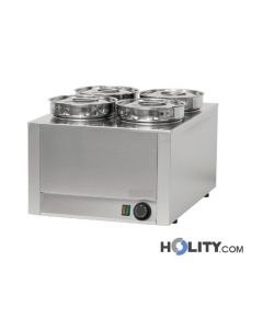 Chauffe-assiettes-Bain-marie-avec-4-récipients-h11028