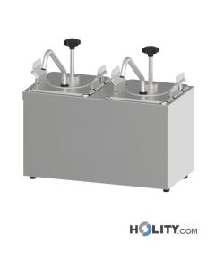 Distributeur-de-sauces-et-crèmes-à-2-contenants-GN-1-6-h110-140