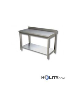 table-de-travail-inox-L.-110-cm-avec-1-étagère-et-rebord-h111_101