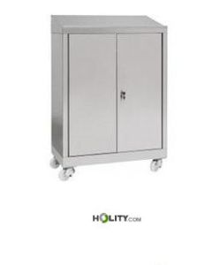 Pupitre-mobile-datelier-en-acier-inox-AISI430-à-2-portes-sur-roulettes-h111_79