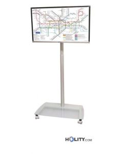 Borne-porte-TV-à-hauteur-réglable-inclinable-et-pivotante-h12525
