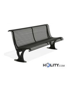 Banc-en-métal-avec-dossier-h14006
