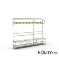 banc-de-vestiaire-avec-étagère-de-2,5m-h140200