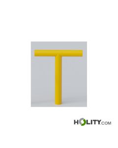 Barrière-piétonne-de-couleur-jaune-zinc-h140_556