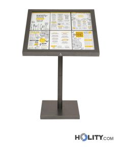Tableau d'affichage LED 6A4 en acier revêtu h14813