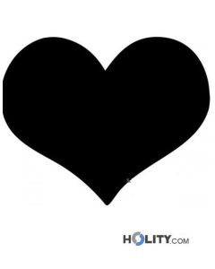 Tableau adhésif en forme de coeur h14857 