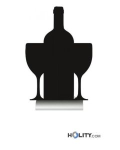 Tableau de table en aluminium vin h14872