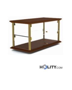 vitrine-porte-viennoiseries-en-bois-à-2-étages-h16907