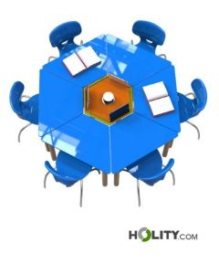 bureau-trapézoïdale-flexible-h172-212