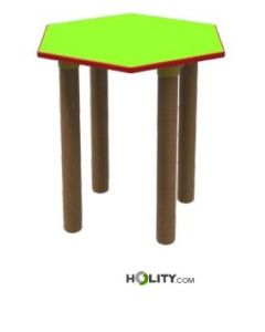 table-hexagonale-pour-école-h172-216
