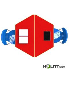 table-modulaire-trapézoïdale-h172-218