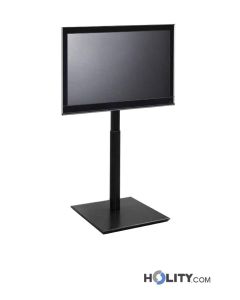 Borne-TV-sur-pied-avec-hauteur-réglable-et-roulettes-h19319