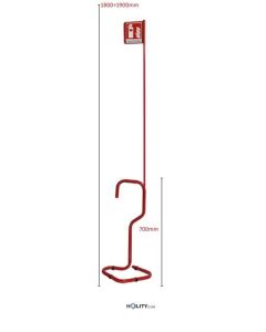 Colonne-porte-extincteur-avec-panneau-h214-51