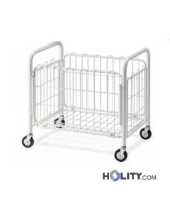 chariot-porte-linge-en-acier-blanc-h2270