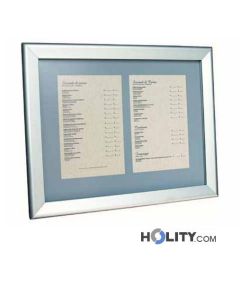 Tableau d'affichage porte-menus en aluminium h2426