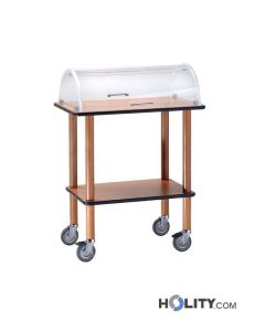 desserte-pour-salle-en-bois-avec-présentoir-2-étages-h314_50