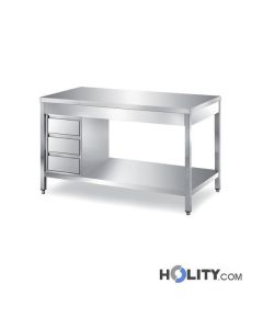 table-en-inox-avec-1-étagère-inférieure-et-3-tiroirs-h314_84