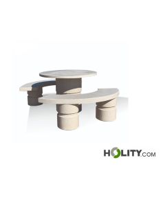 table-de-pique-nique-et-banc-en-béton-h319-71