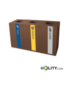 station-de-recyclage-en-acier-galvanisé-h424-108
