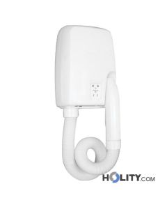 Sèche cheveux à tuyau avec prise rasoir pour hôtel h43801