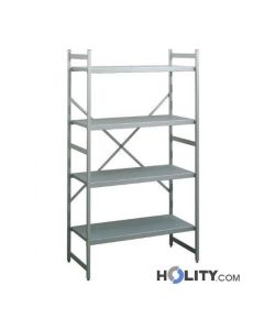 Rayonnage-en-aluminium-avec-étagères-pleines-h492-07
