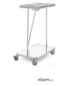 Chariot-en-acier-inoxydable-2-places-roues-antistatiques-h492_33