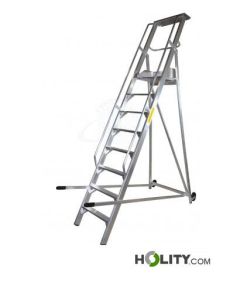 Escabeau de rayonnage avec 10 marches h55_54