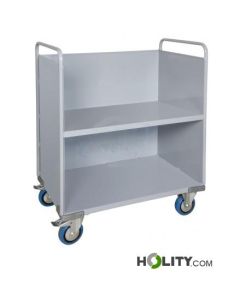 chariot-porte-dossiers-et-documents-à-2 étages-h55-82