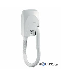 Sèche cheveux pour hôtel avec prise rasoir h647_06