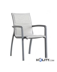 chaise-d'extérieur-avec-assise-en-toile-rembourrée-h78-39