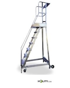 Échelle à plateforme pour cimetières h808_01