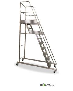 Échelle de cimetière avec double plateforme h808_03