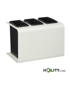 Corbeille-de-recyclage-à-3-bacs-3 x 8 litres-h86_188