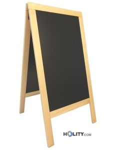 Tableau sur pied double face en bois h14861 