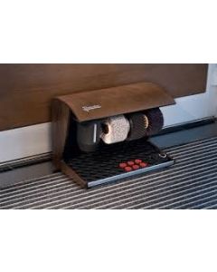 Cireuse à chaussures automatique en bois avec 3 brosses et distributeur de cirage h14210