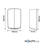 sèche-mains-électrique-pour-toilettes-publiques-h33-127-dimensions