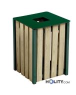 corbeille-pour-déchets-en-bois-de-pin-h8627