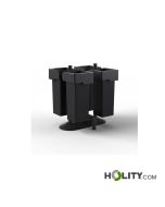 Conteneur quadruple pour tri sélectif d'extérieur h1025_07