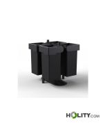 Conteneur tri sélectif extérieur 4 x 73 L h1025_08